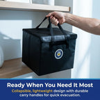 Nokbox Fireproof & Water-Resistant Document Organizer Box — 15 Color-Coded Hanging Folders, 67 Labeled Sub-Folders & Instructions for Estate Planning, Emergency Preparedness & Family Record-Keeping