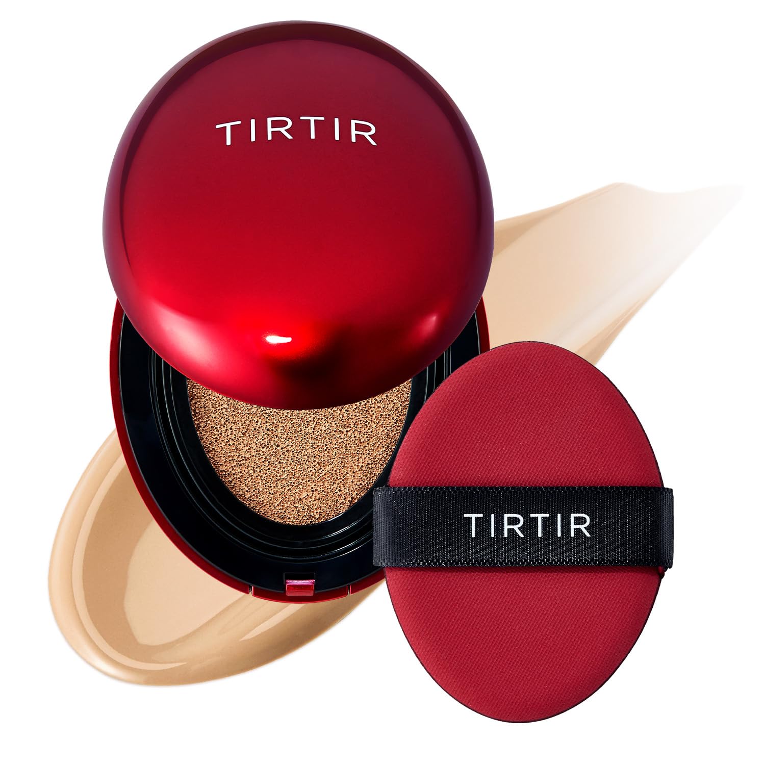 Buy now TIRTIR Mask Fit Red Cushion Foundation | Full coverage, Weightless, Skin fit, Satin Glow Finish, Korean Makeup BB Foundation, beauty, Tattoo cover up, Buildable (#21N Ivory, 0.63 Fl Oz) 27N Camel 0.63 Fl Oz (Pack of 1) at indiglob india