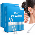 HAVENVOGUE Sticky Ear Cleaning Stick, 48PCS Reusable Silicone Adhesive Ear Wax Removal Tools, Soft Earpick Swabs with Dust Cover, Portable Gentle Ear Cleaner Kit for All Ages