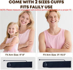 Arm Blood Pressure Monitor with 2 Cuffs, Pediatric Blood Pressure Cuff 6"-9"，Medium/Large Cuff 9"-16.5"， Includes 4 AAA Batteries