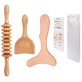 Komogir 3-in-1 Wood Therapy Massage Tools Lymphatic Drainage Massager Wooden Massager for Maderoterapia,Anti-Cellulite, Body Sculpting & Contouring