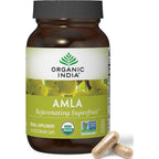 ORGANIC INDIA Amla Capsules Organic - Indian Gooseberry Herbal Vitamin Supplement, Amla Supplement, Immune Support, Vegan, Gluten-Free, Ayurvedic, Antioxidant, Non-GMO - 60 Capsules