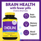 InnovixLabs Choline Supplement 550 mg Supports Memory & Focus, 100 Capsules