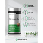 Horbäach Ashwagandha Root Supplement | 180 Capsules | for Women and Men