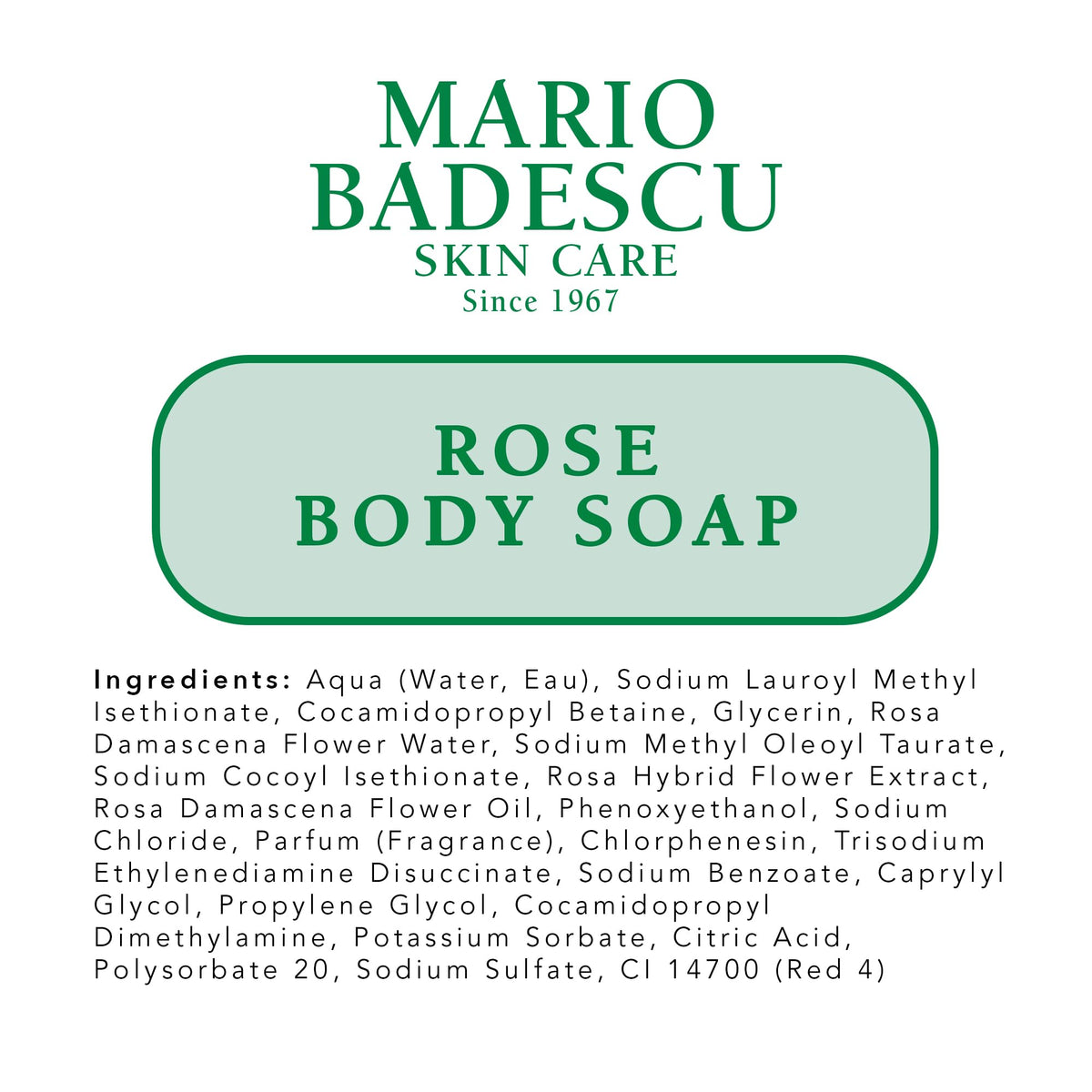 Mario Badescu Rose Body Soap | For a Pampered, Refreshed, and Hydrated Skin | Scented with the Sweetest Hint of Floral | Shower Gel for Daily Use | 8 fl. oz.