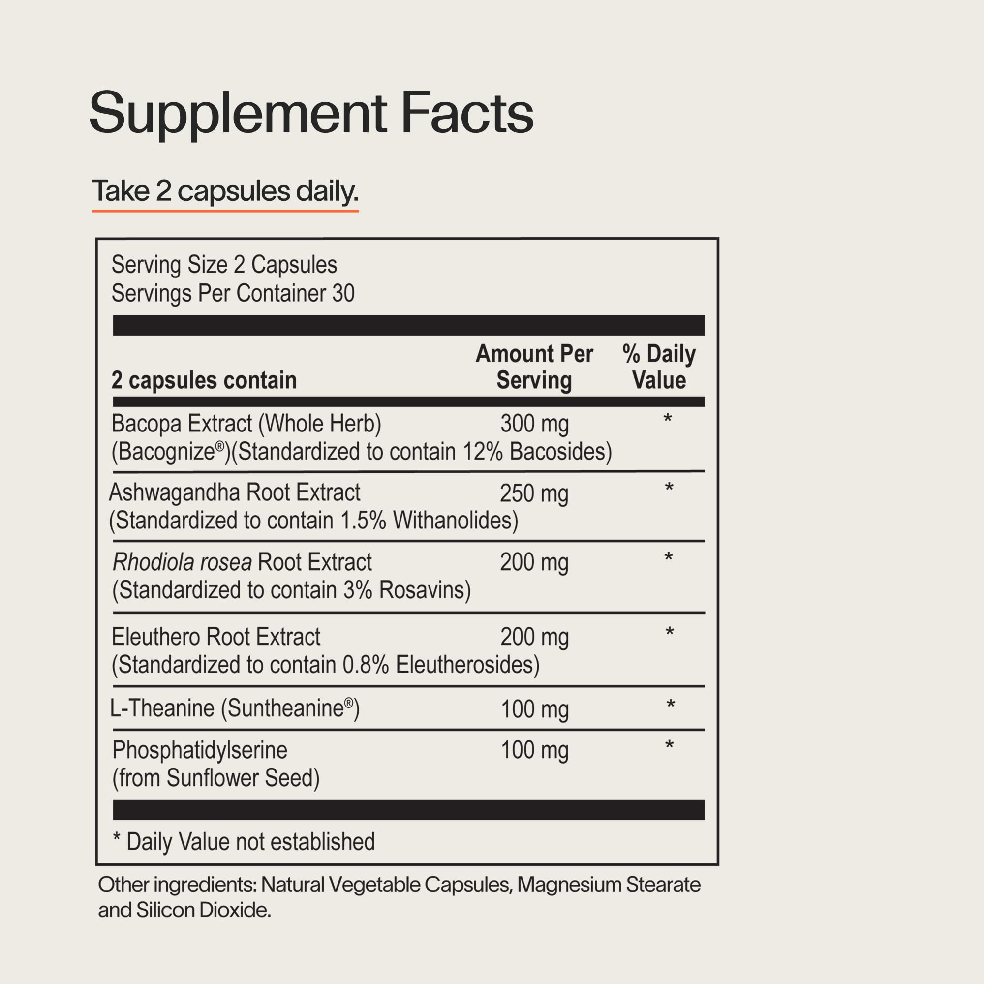 Veracity Cortisol Calming - Clinically Proven Stress & Sleep Support Supplement - Reduces Tension & Improves Mental Clarity with Natural Blend of Adaptogens - 60 Capsules
