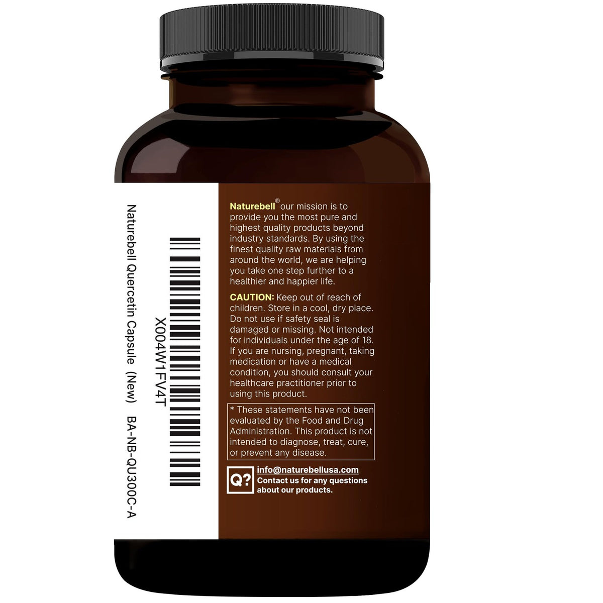 NatureBell Quercetin 500mg, 300 Capsules