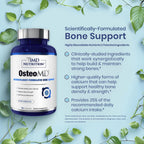 1MD Nutrition OsteoMD for Comprehensive Support - Supplement for Women and Men - Promote Density w/Vitamin D - Hydroxyapatite w/Vitamin D3 & K2-90 Capsules