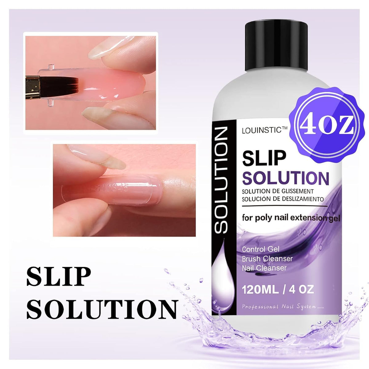 LOUINSTIC Polygel Slip Solution: Slip Solution for Polygel Nails