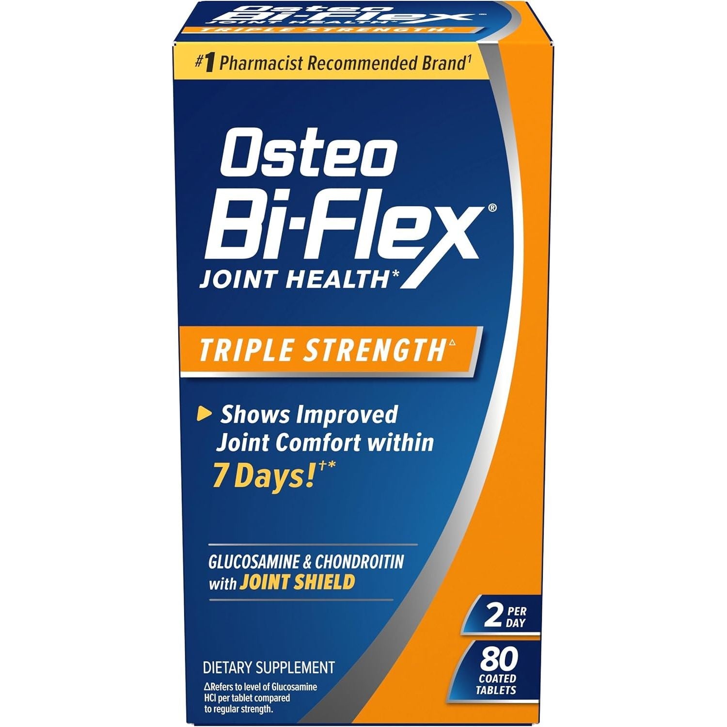 Buy now Osteo Bi-Flex Triple Strength(5), Glucosamine Chondroitin with Vitamin C Joint Health Supplement, Coated Tablets, 120 Count 80 Count (Pack of 1) at indiglob india