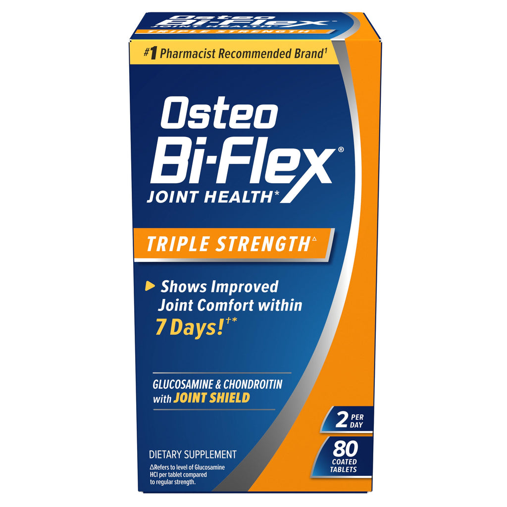 Osteo Bi-Flex Triple Strength Glucosamine Chondroitin Supplement, 120 Count | Improve Joint Function, Strength, Flexibility, Mobility, 120 Coated Tablets