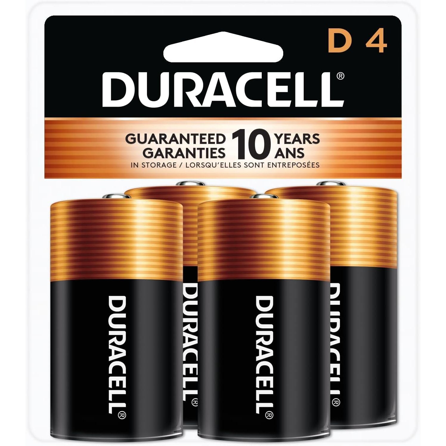 Buy now Duracell Coppertop D Batteries, 2 Count (1 Pack), D Battery with Long-lasting Power, All-Purpose Alkaline Battery for Household and Office Devices 4 Count at indiglob india