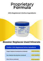 Pool RX 332001 PoolRX+ Booster Blue Swimming Pool Algaecide, Single Unit