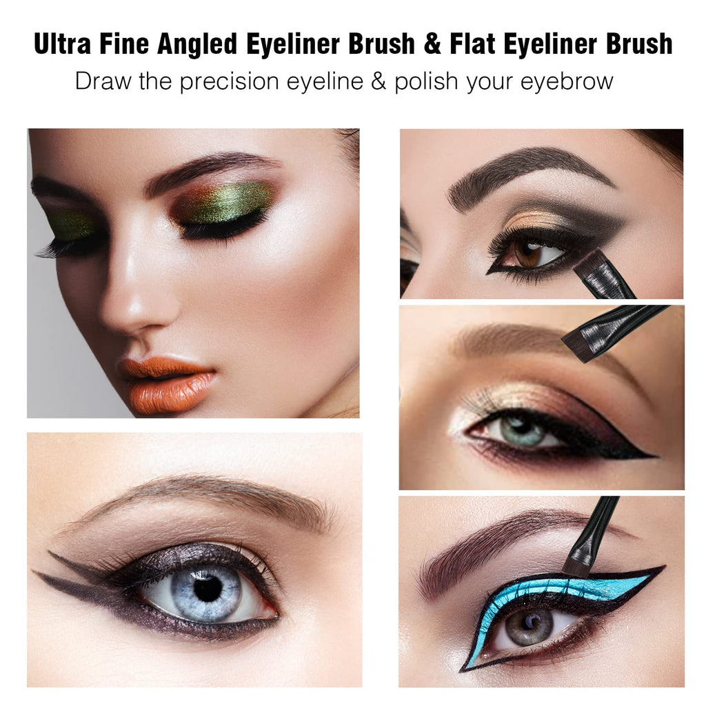 Eyeliner Brush Brow Tint Brushes Eyebrow Brushes Set Fine Angled Point