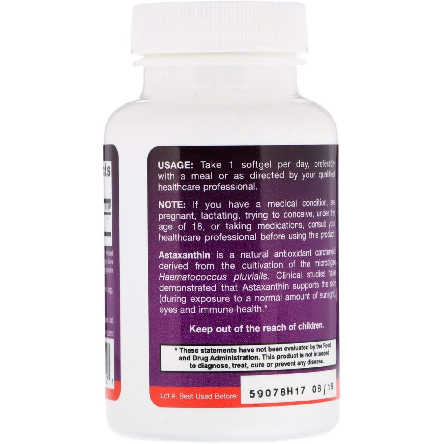 Buy now Jarrow FormulasÂ® Astaxanthin 12 mg, Dietary Supplement, Antioxidant Support for Immune and Eye Health, 60 Softgels, 60 Day Supply at indiglob india