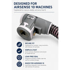 Airsense 10 Climate line Tube for Airsense 10 and Aircurve 10 - Premium Upgraded Version with L Shape Connector - ELIMINATES RAINOUT and CONDESATION