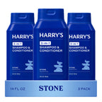 Harry's Anti-Dandruff Men's 2 in 1 Shampoo and Conditioner - 14 oz (3 Pack) | Extra-Strength - Made with 2% Pyrithione Zinc