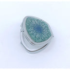 Buy now Pill Box,Green Mandala Pill Case for Purse Pocket Pill Organizer Decorative Boxes Silver Single Compartment Travel Medicine Tablet Holder Wallet at indiglob india