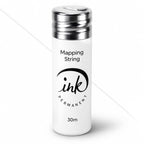 Ink Permanent Brow Mapping String, Black, 100 Ft Pre-Inked Thread for PMU | 100 ft black pre-inked mapping thread helps mark clean brow guide lines for shaping, symmetry checks, PMU and microblading.