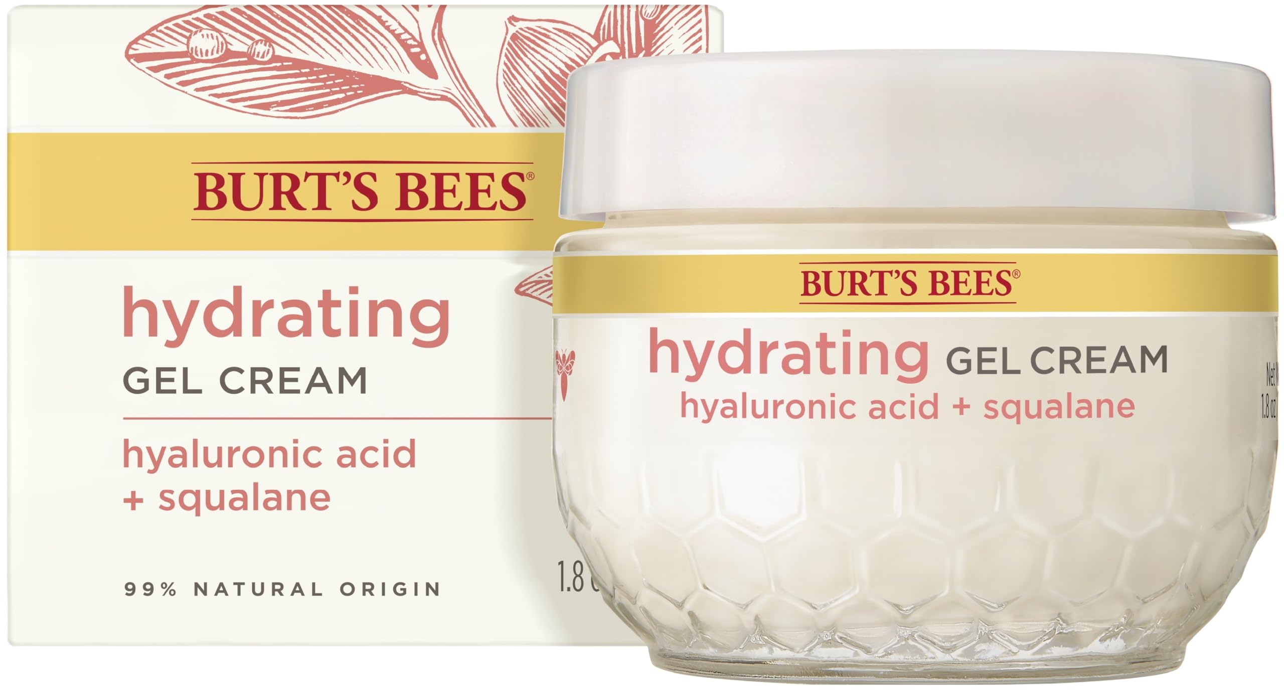Buy now Burt's Bees Truly Glowing Replenishing Gel Cream, Moisturizer with Hydrate and Glow Complex for Normal and Combination Skin, 1.8 Fluid Ounces (Packaging May Vary) at indiglob india