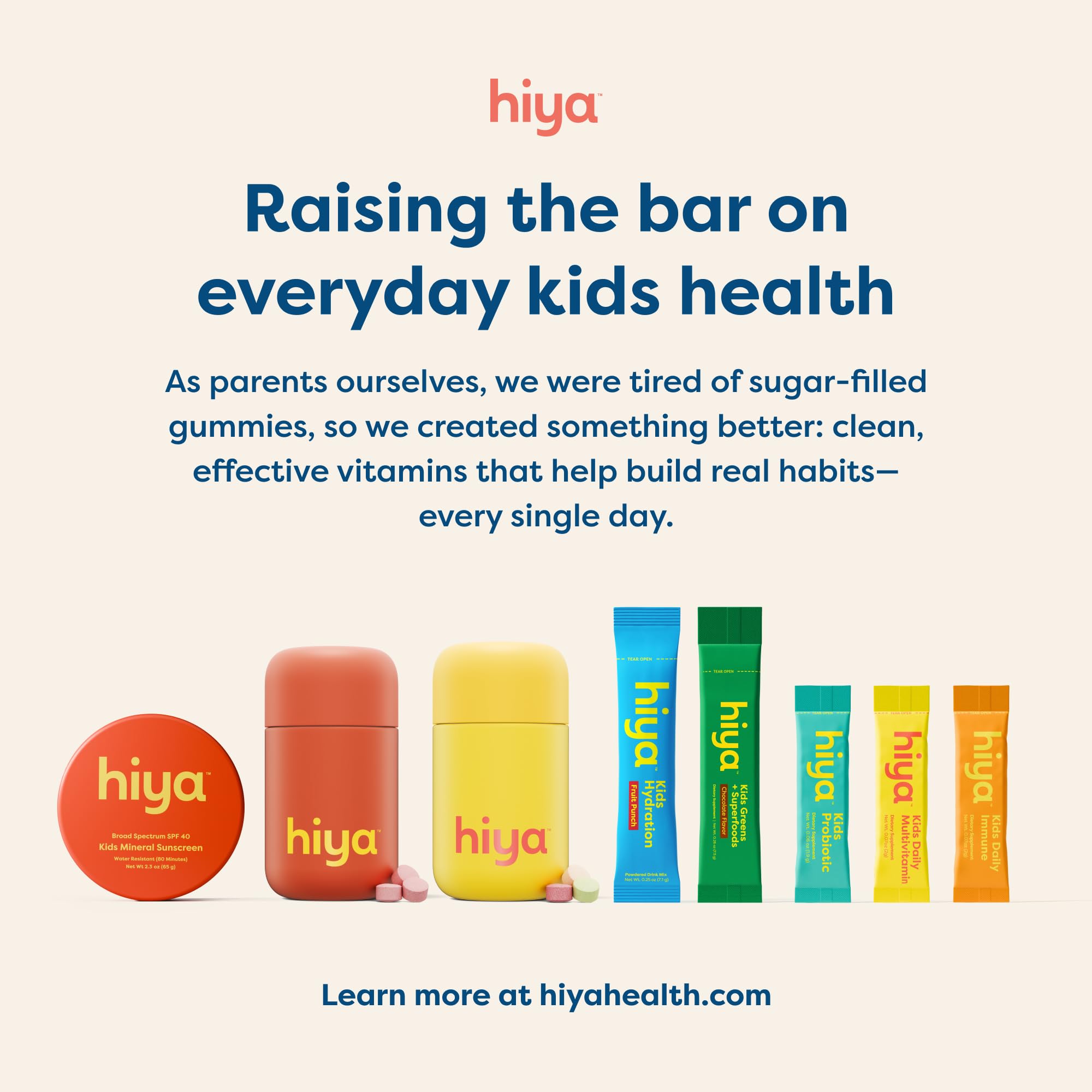 Hiya Iron+ Supplements for Kids, No Added Sugar, 60 Day Supply, Strawberry | Third Party Tested, Chewable High Absorption Iron Supplement Refill, Delicious Strawberry Flavor & Easy on Children's Stomach