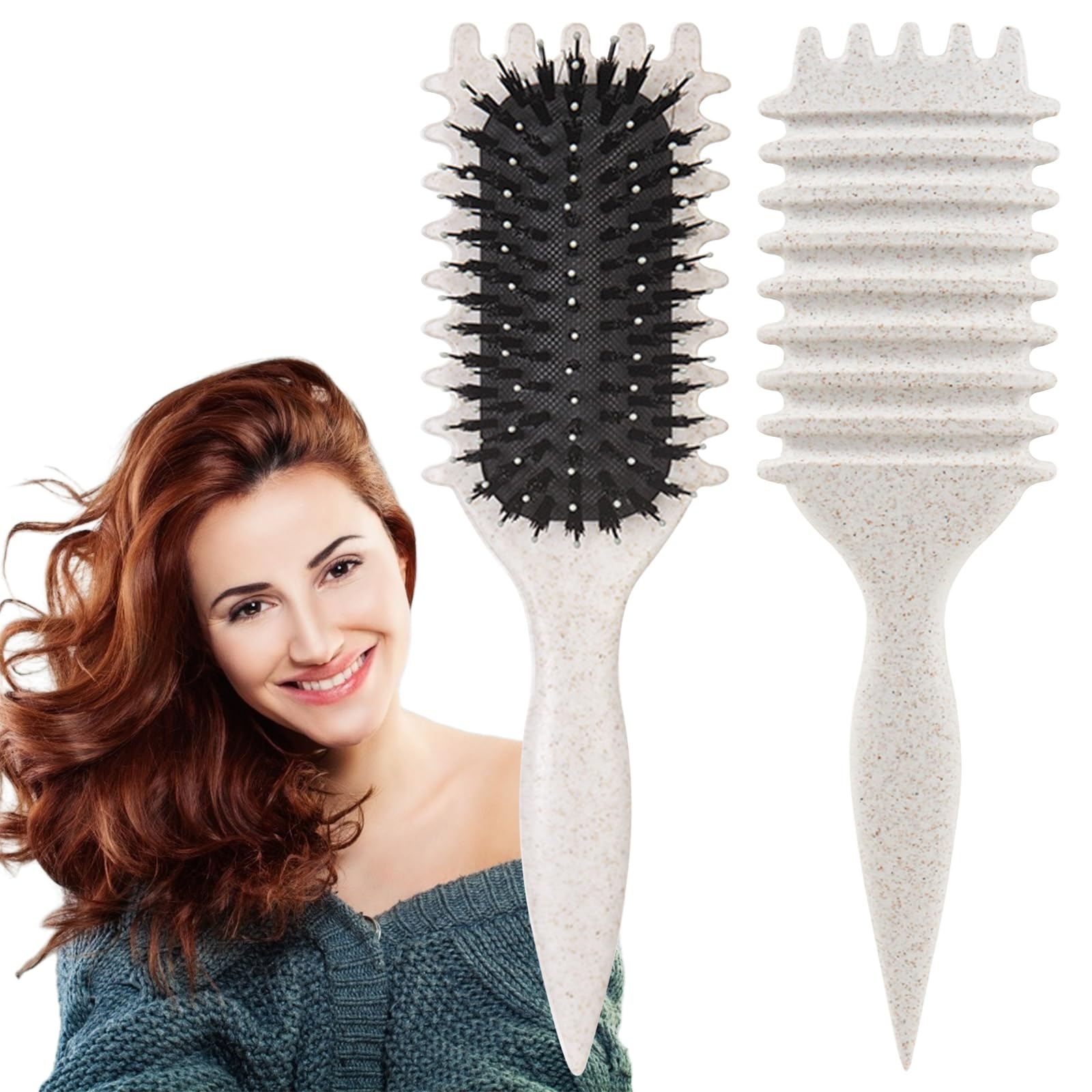 1 PCS Curly Hair Brush, Curl Defining Brush (Purple) | Curly Hair to Reduce Pulling