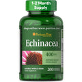 Buy now Puritan's Pride Premium Echinacea Natural Whole Herb Herbal Supplement 400mg, Dietary Supplement for Health, Immune System Support, 200 Rapid Release Capsules 200 Count (Pack of 1) 200 count, 1 pack at indiglob india