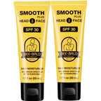 Bee Bald SMOOTH+ Head & Face Sunscreen SPF 30, Scalp Moisturizer, 1.7 fl oz | Hydrates, Shields, and Moisturizes Skin. Blocks Harmful UVA/UVB Sun Rays with SPF 30 on Head or Face. Perfect Daily Defense.