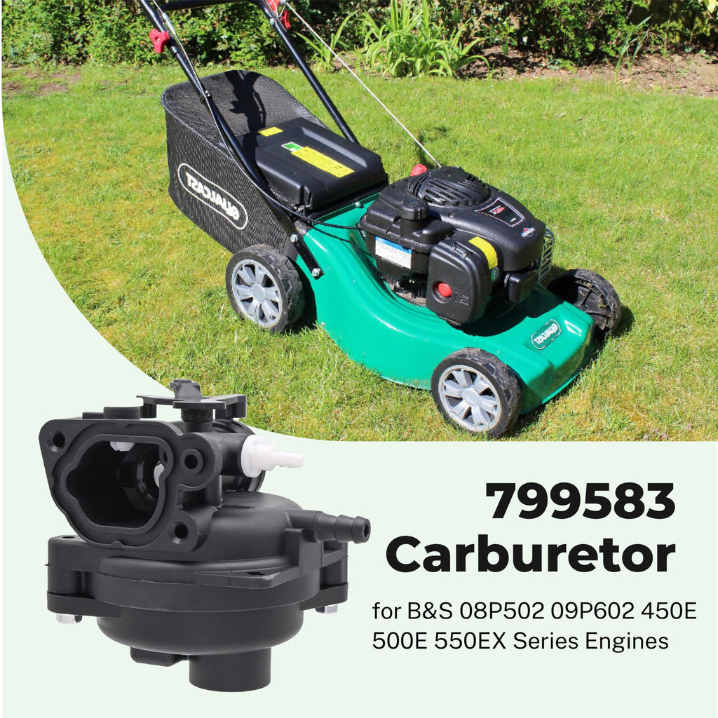 Premium carburetor kit for B&S 08P502 09P602 450E 500E 550EX engines in official packaging. Available at Curat Cart.