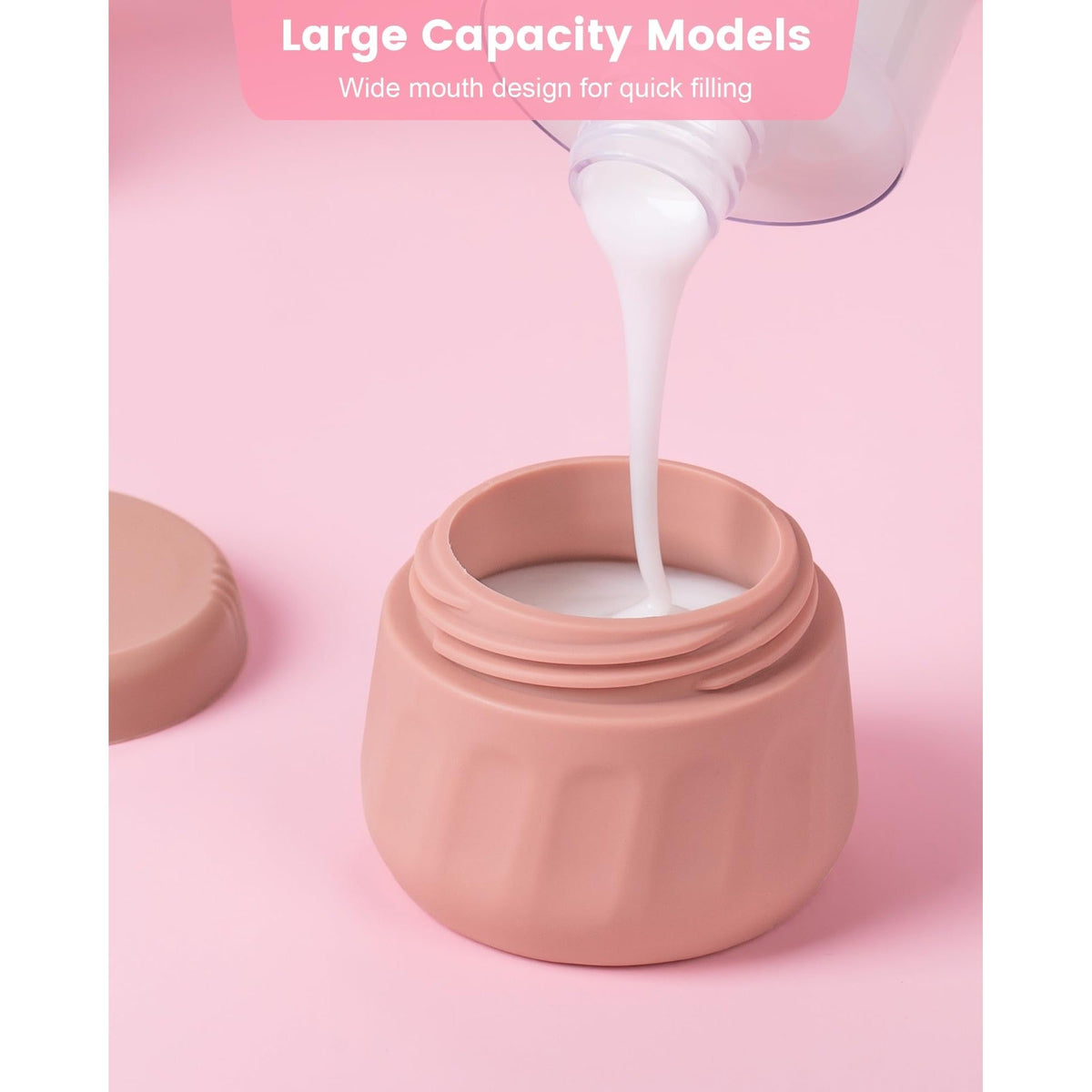 Premium imported Mrsdry travel container with wide mouth for easy filling, ideal for toiletries on the go.