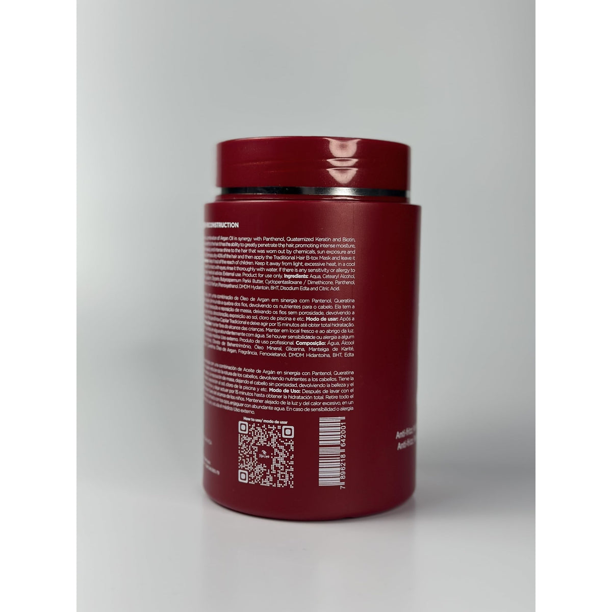 Authentic I Belli Capelli Ravenna Hair B-tox Treatment in a stylish red jar, promoting hair rejuvenation and vitality.