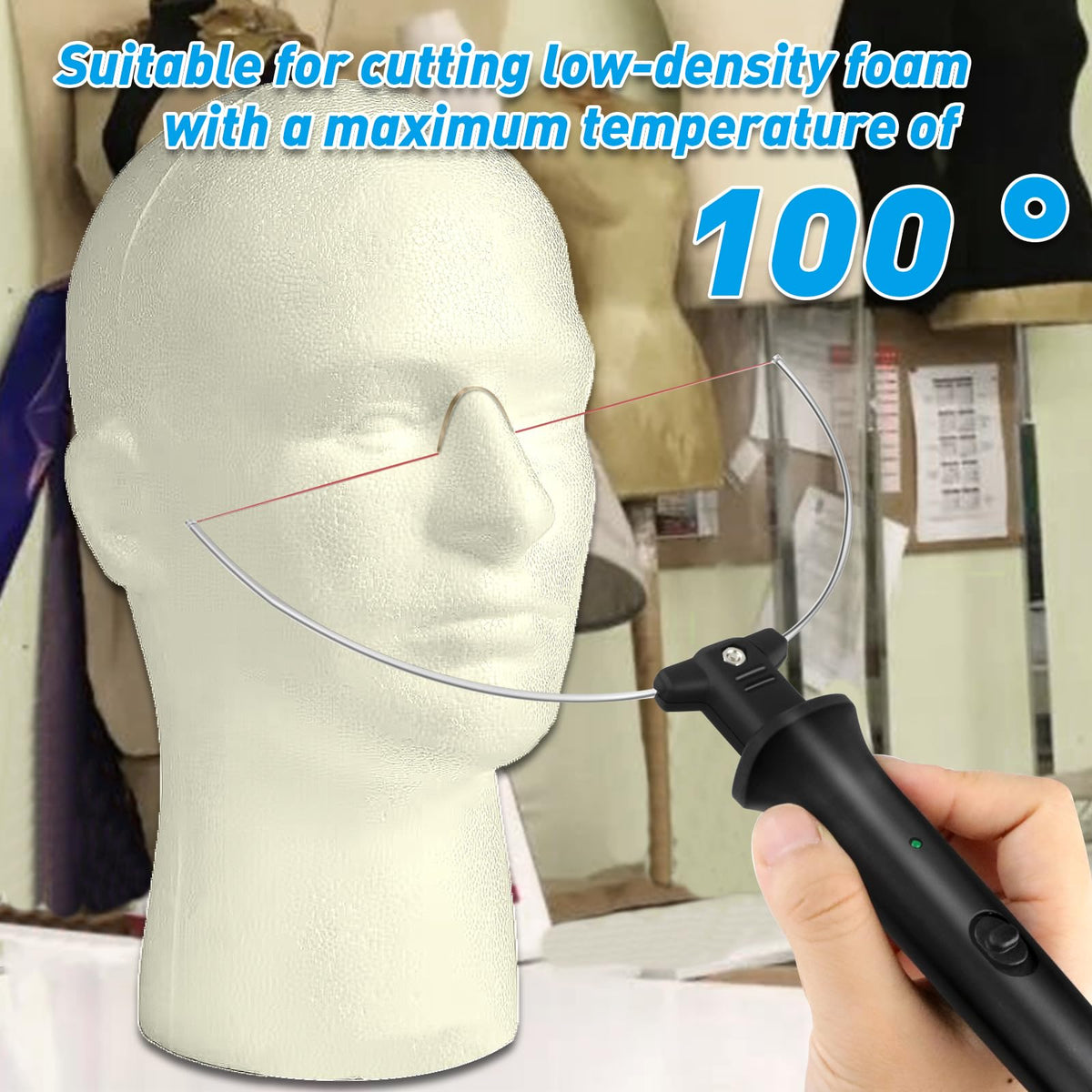 Effortlessly cut low-density foam with the Foam Cutter Electric Hot Wire Cutting Machine, exclusively from Curat Cart.