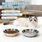 Discover stainless steel cat bowls at Curat Cart, designed to prevent whisker fatigue and ensure easy cleaning. Perfect for daily use.