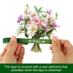 Floral tape for bouquet wrapping, specially curated by Curat Cart, features a wax adhesive that activates when stretched.