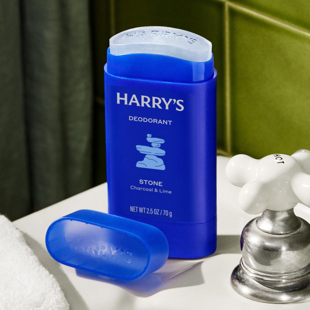 Harry's Aluminum-Free Deodorant for Men - Stone - (3 Pack) 2.5 oz - 48-Hour Odor Control - PACKAGING MAY VARY