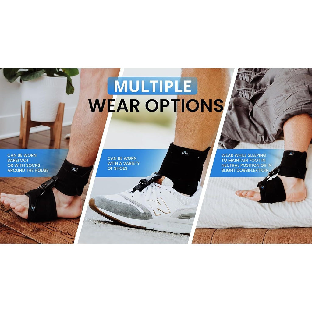 Buy now AFO Foot Drop Brace - Drop Foot Brace for Walking - AFO - Unisex (Black) at indiglob india