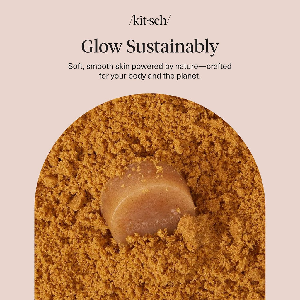 Buy now Kitsch Exfoliating Sugar Scrub for Body â€“ All Natural Body Scrub Bar Soap for Smooth, Hydrated & Glowing Skin - Vegan Soap Bar Exfoliator for Men and Women - Made in the USA - 4 oz at indiglob india