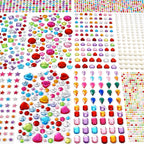 MYDBUYSOME 2774pcs Gem Stickers Jewels for Crafts, Adhesive Gems Rhinestone