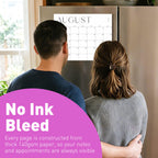 S&O Simple Magnetic Fridge Calendar from July 2026-December 2027 - Tear-Off Refrigerator Calendar to Track Events & Appointments - 18 Month Magnetic Planner for Fridge for Easy Planning-8"x10”in