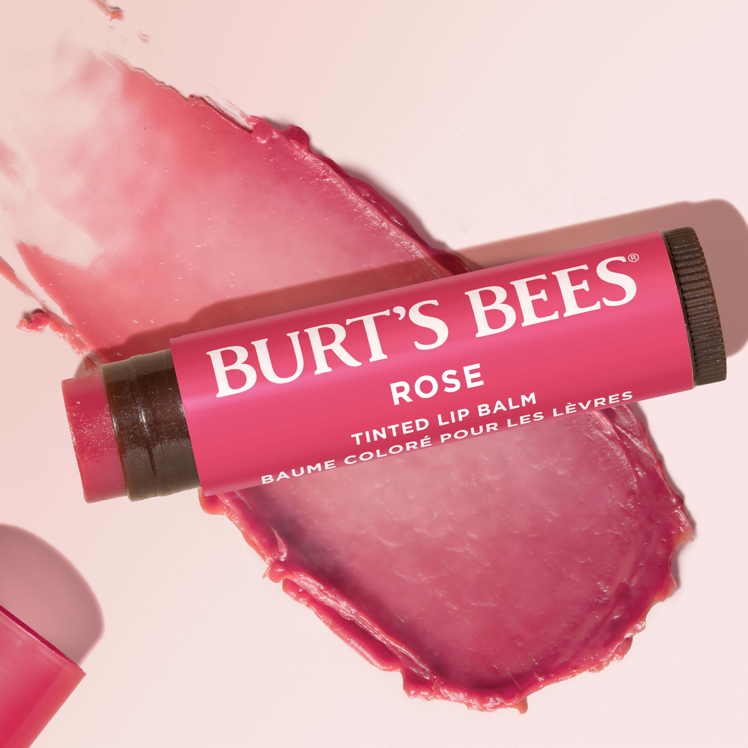 Buy now Burt's Bees Lip Tint Balm, Long Lasting 2 in 1 Duo Tinted Balm Formula, Color Infused with Hydrating Shea Butter for a Natural Looking Buildable Finish, Rose, 1 Tube at indiglob india