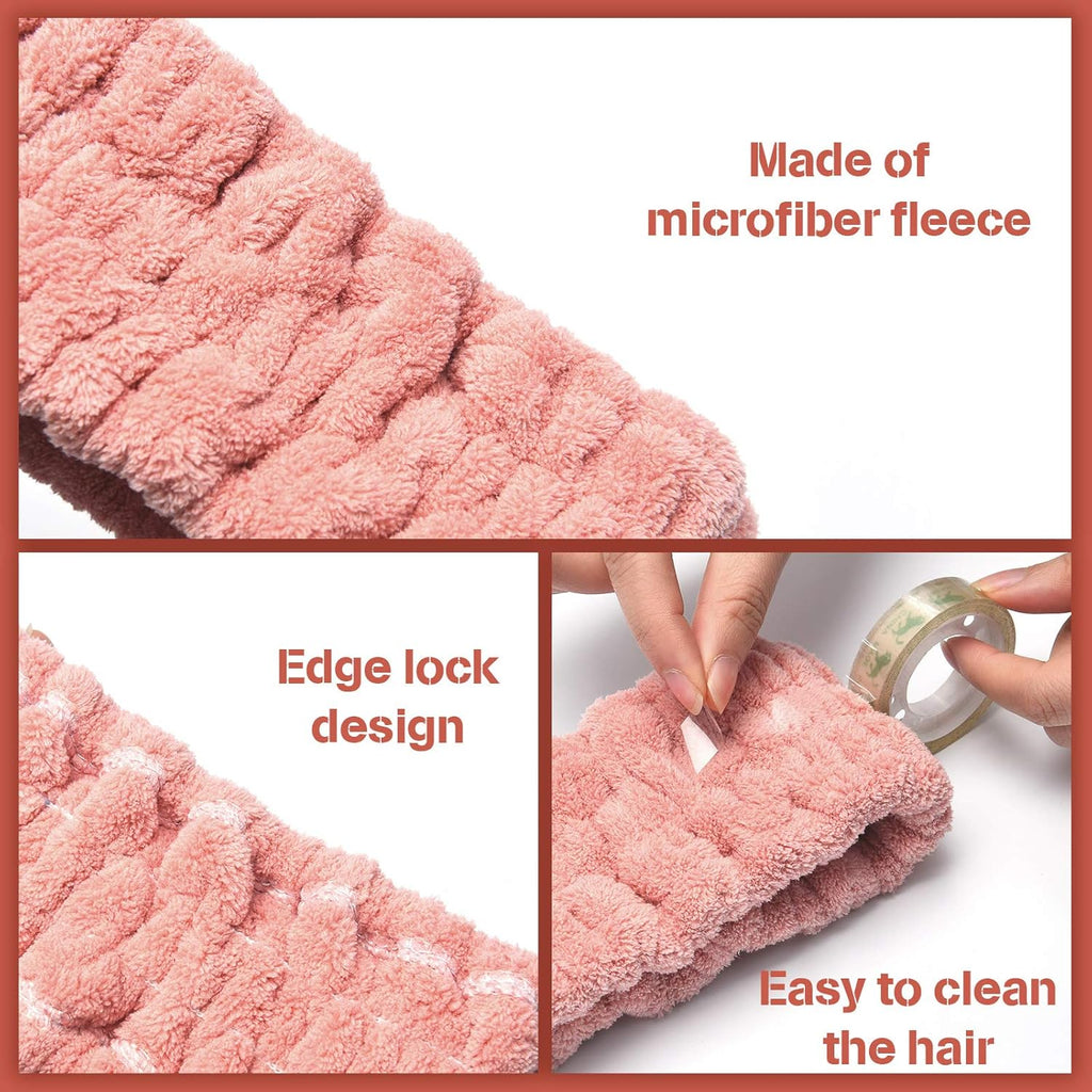 Buy now Chuangdi 3 Pieces Spa Headband for Women Facial Makeup Headband Soft Terry Cloth Hairband for Washing Face Mask Spa Shower Gifts(Dark Pink, Dark Blue, Milky-White) at indiglob india