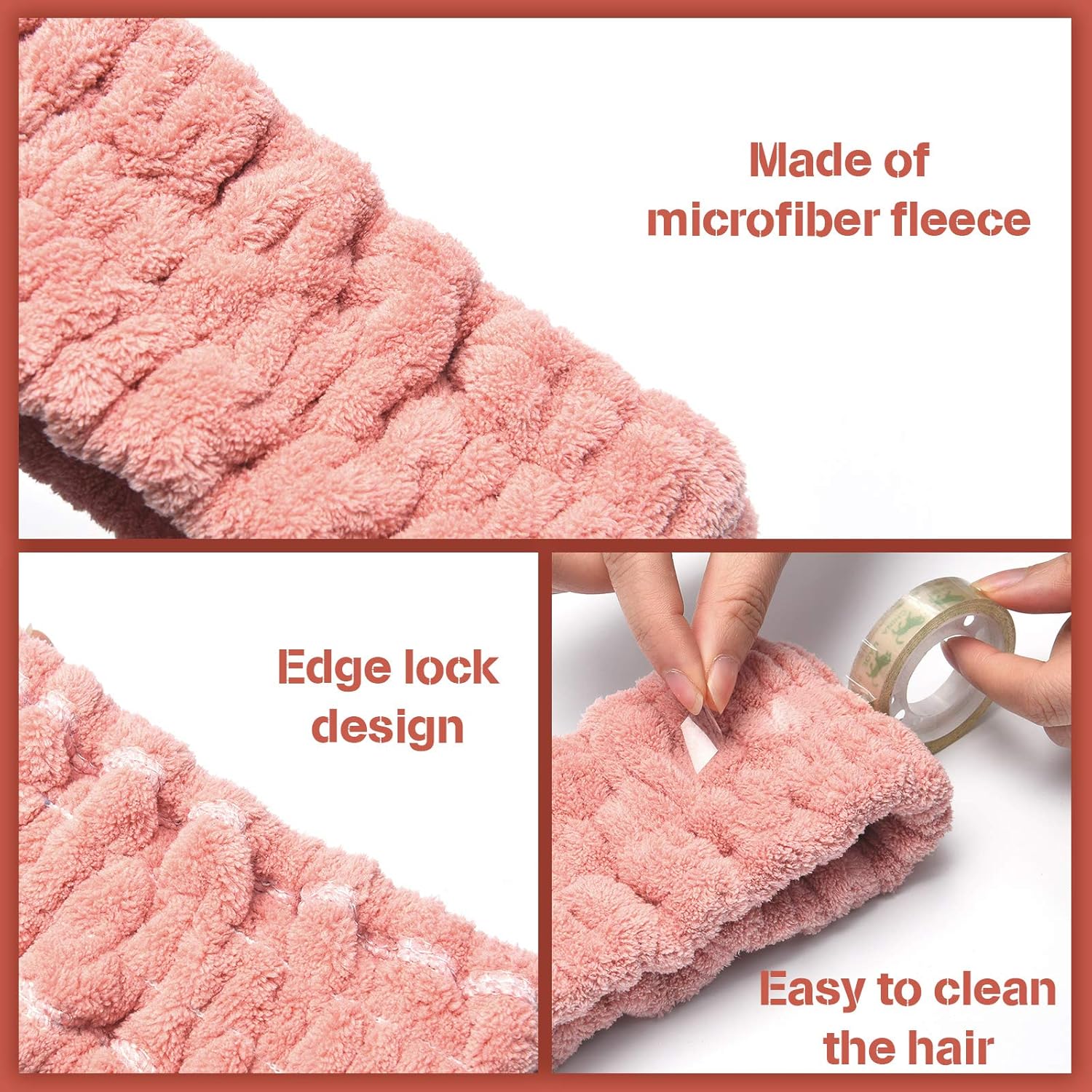 Buy now Chuangdi 3 Pieces Spa Headband for Women Facial Makeup Headband Soft Terry Cloth Hairband for Washing Face Mask Spa Shower Gifts(Dark Pink, Dark Blue, Milky-White) at indiglob india