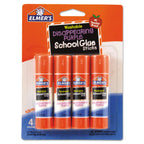 Elmer's Disappearing Purple School Glue Sticks, 0.24 oz Each, 4 Sticks per Pack (E543)