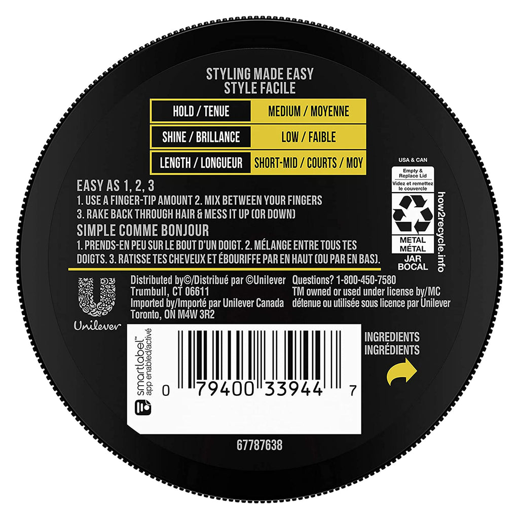 AXE Styling Flexible Hair Paste Urban Messy Look 2 Count 2.64 oz | For An Instant Texture Boost Hair Styling Made Easy
