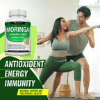 Toplux Moringa Capsules 1200mg – Pure Moringa Powder High Potency Leaf Extract Green Superfood Rich in Antioxidant, for Energy & Immune Support, Vegan Non-GMO 90 Capsules