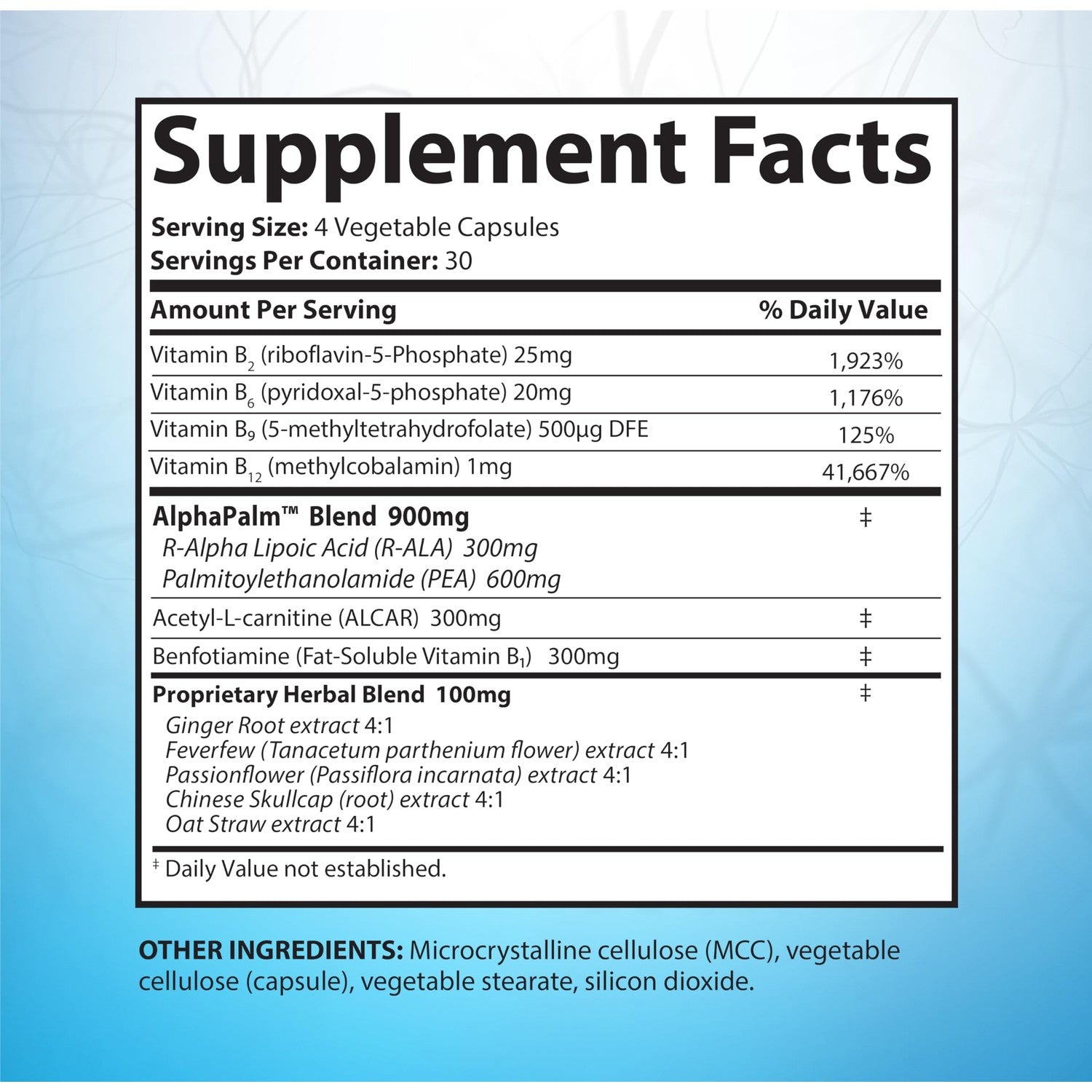 SciatiEase Sciatic Nerve Health Support Supplement - Nerve Support Formula with AlphaPalm, Pea, Vitamin B Complex, Alpha Lipoic Acid 300mg - 120 Capsules