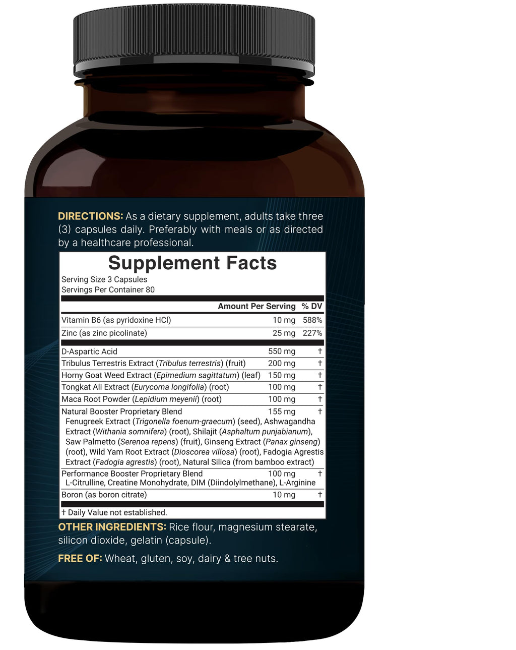 NatureBell Testosterone for Men, 240 Capsules | 20-in-1 Mens Health Complex with D-Aspartic Acid, Horny Goat Weed, Tribulus, Tongkat Ali, Saw Palmetto, Ashwagandha, L-Citrulline, & Creatine*