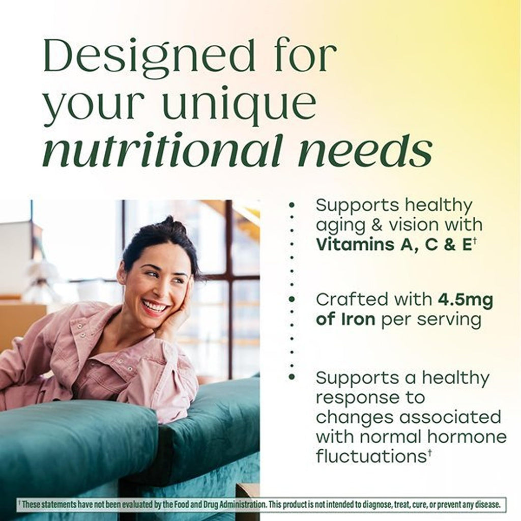 MegaFood One Daily Multivitamin for Women 40+ with 22 Nutrients, 90 Tablets | Immune Support, Cellular Energy, Muscle & Bone Health, Methylated B12, Methylfolate, Vitamin D3, C and Zinc, 90 Servings
