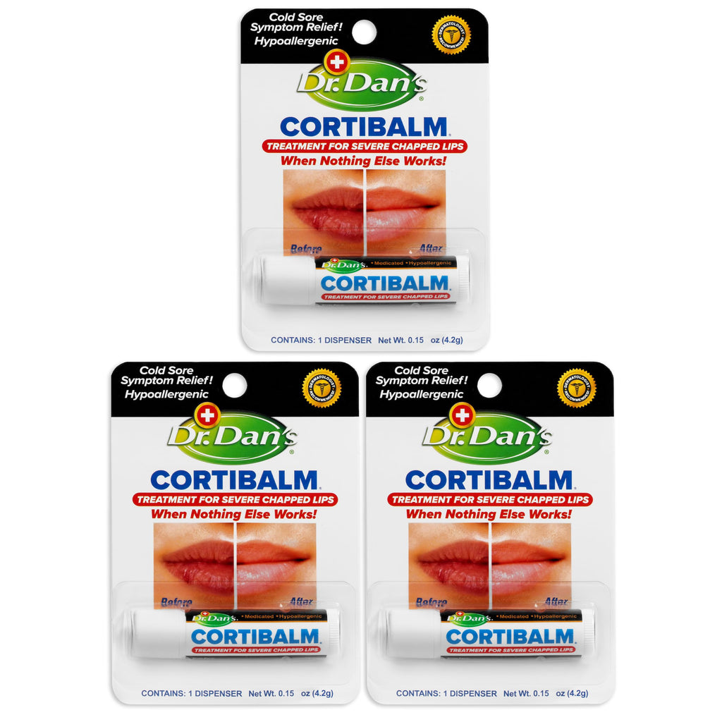 Buy now Dr. Dan's Cortibalm-5 pack- for Dry Cracked Lips Healing Lip Balm for Severely Chapped Lips - Designed for Men, Women and Children at indiglob india