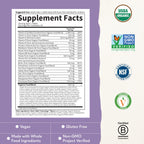 Garden of Life Organics Prenatal Once Daily with Folate, Vitamin C, B6, B12 & D3 – Prenatal Vitamins for Women with Energy Metabolism Support for Healthy Fetal Development, Non-GMO, Vegan, 30 Tablets